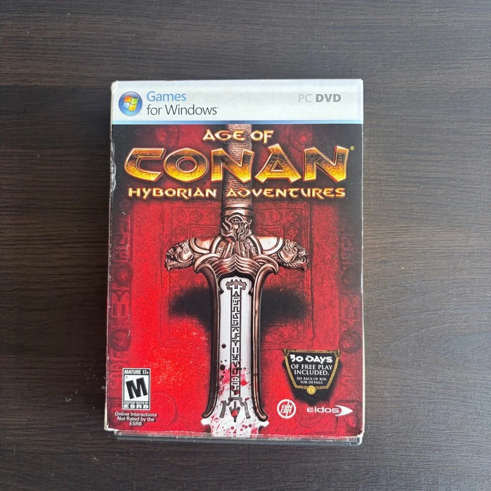 Age of Conan Hyborian Adventures PC DVD Game Windows Eidos Funcom 2008